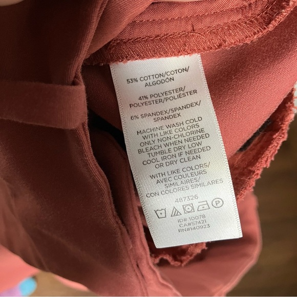 Loft modern skinny ankle pants deep rose pink women’s size 8 - Picture 7 of 7